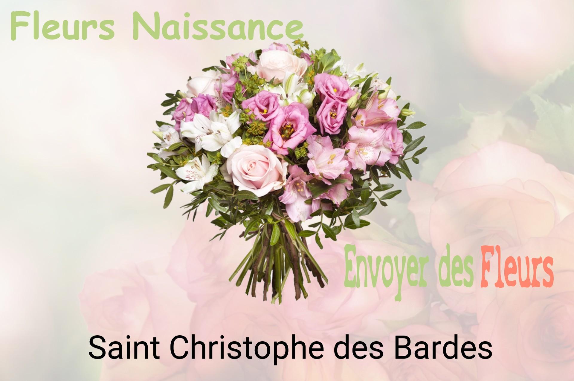 Bouquet de fleurs de naissance livré à Saint-Christophe-des-Bardes